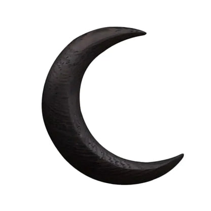 Moon Hair Fork Hairpin for Women 5.12'' Moon Stick Hand Carved Clip Thin Hair Accessories Wooden Barrettes Lightweight Styling Tool