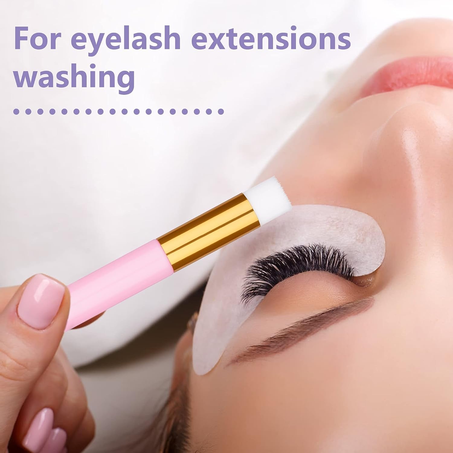 30PCS Lash Shampoo Brushes, Nose Pore Deep Cleaning Tool, Peel off Blackhead Remover, Eyelash Extensions Cleanser, Nose Washing Brush 1