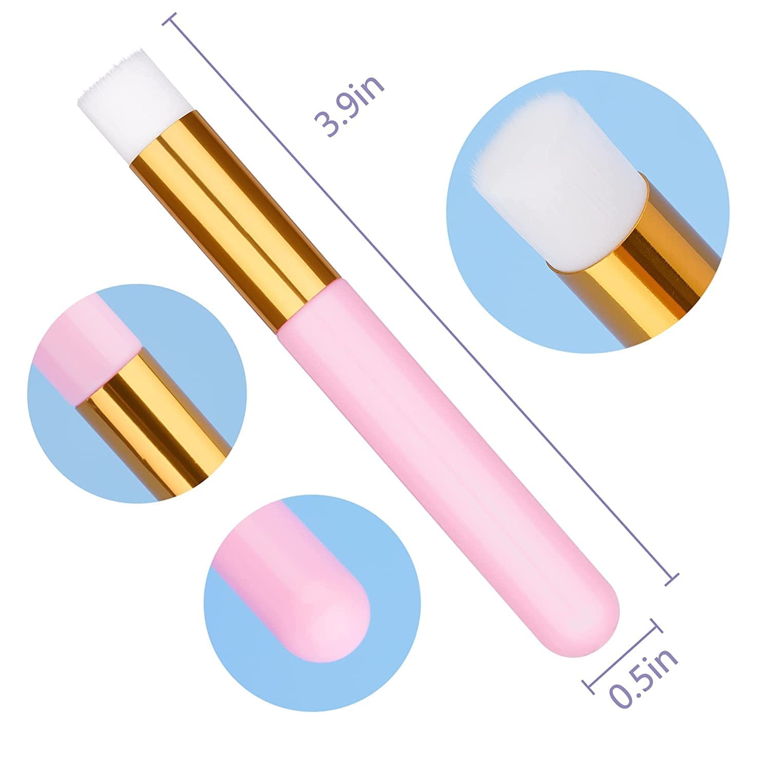 30PCS Lash Shampoo Brushes, Nose Pore Deep Cleaning Tool, Peel off Blackhead Remover, Eyelash Extensions Cleanser, Nose Washing Brush 1